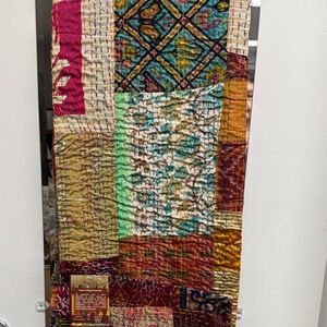 NWT Colorful Patchwork Throw